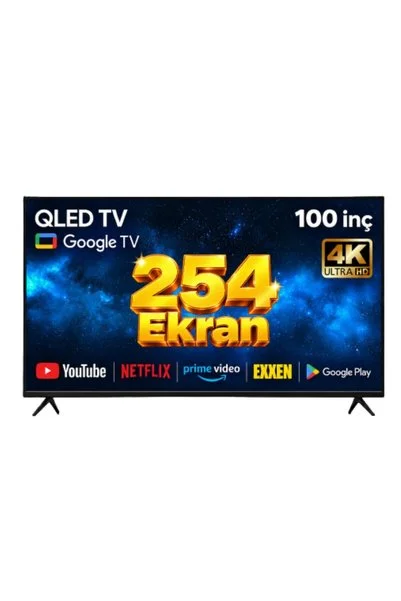 Hikıng 100HG26000 4K Ultra HD 100" 254 Ekran Uydu Alıcılı Google Smart QLED TV