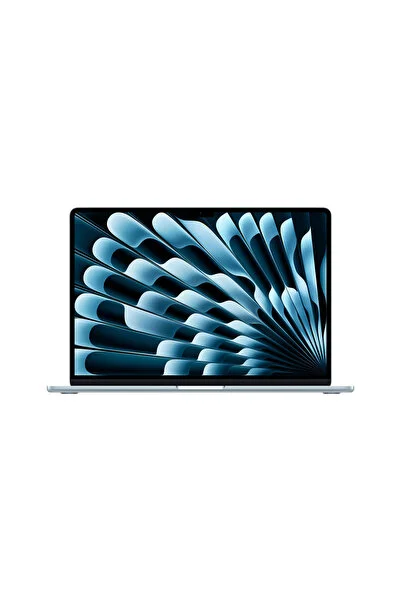 Apple 15" MacBook Air: Apple M5 çip, 10 çekirdekli CPU ve 10 çekirdekli GPU, 16 GB RAM, 1 TB SSD - Gök Mavisi