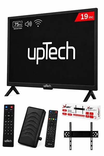 upTech 19’’ (48 Ekran) Çanaklı / Çanaksız WiFi'li Uydu Alıcısı+TV Askı Aparatı HEDİYE