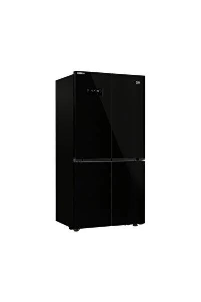 Beko 191572 ESC Gardırop Tipi Siyah Cam Buzdolabı