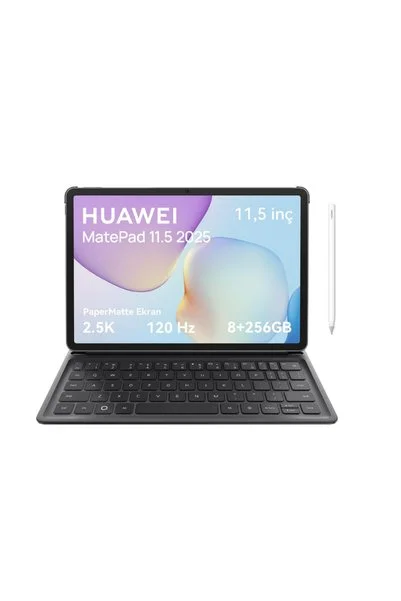 Huawei (2025) MatePad 11.5'' PaperMatte 8GB 256GB Klavyeli Tablet M-Pencil 3. Nesil Hediyeli, Uzay Grisi
