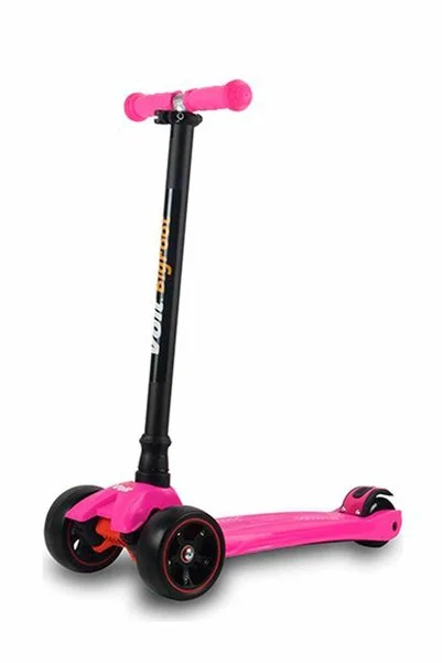 Voit 218 Işıklı Geniş 3 Teker Scooter Fuşya /