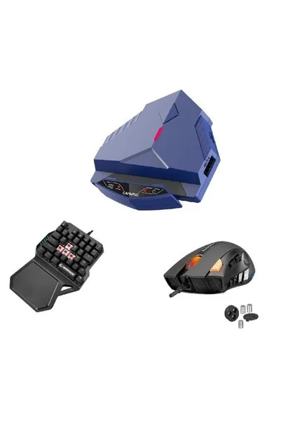 Lingzha 3 Pro Süper Üçlü Set - Pubg- Cod Mobil Klavye Mouse Dönüştürücü Türkçe Gamwing Sürümü