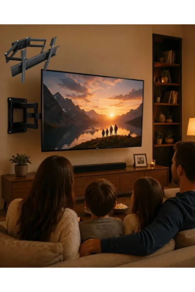 SS HOME CONCEPT 32 55 İnç Ayarlanabilir TV Askı Aparatı Güçlü Duvar Tipi Askı