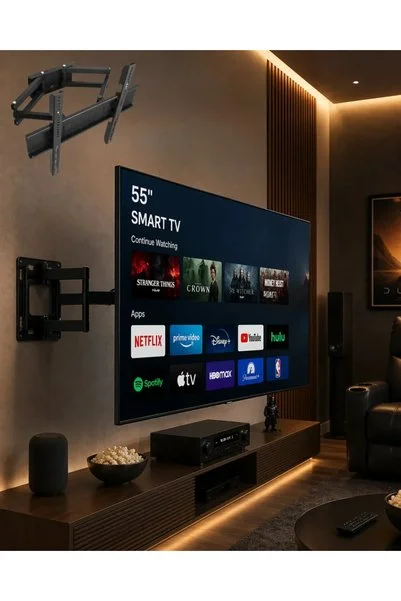 SS HOME CONCEPT 32 55 İnç Televizyon Askı Aparatı Duvara Monte Hareketli TV Tutucu