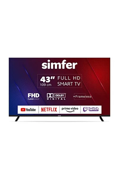 Simfer 43SFSA4B 109 Ekran 43 " Android LED FHD Televizyon