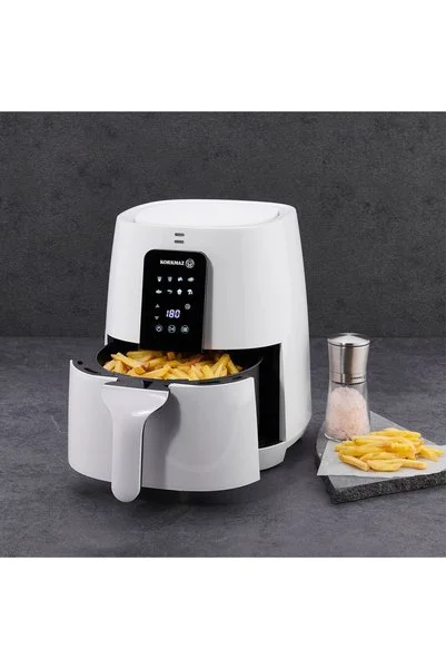 KORKMAZ 4l Yağsız Fritöz -dokunmatik Ekran- / -8 Programlı-