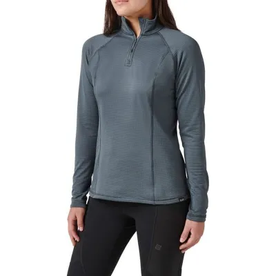 5.11 Tactical 5.11 Stratos 1 4 Zip Turbulence Gri Kadın Sweatshirt