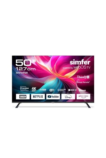 Simfer 50SFSW6M 127 Ekran 50" WebOS LED 4K UHD Televizyon