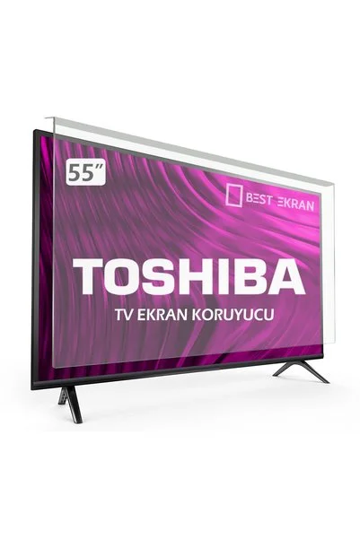 Toshiba 55" inç Smart LED OLED QLED Vidaa Android HD Televizyon KIRILMAZ Tv Ekran Koruyucu