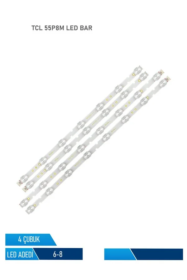 TCL 55P8M Led Bar 4 Parca 55 inc