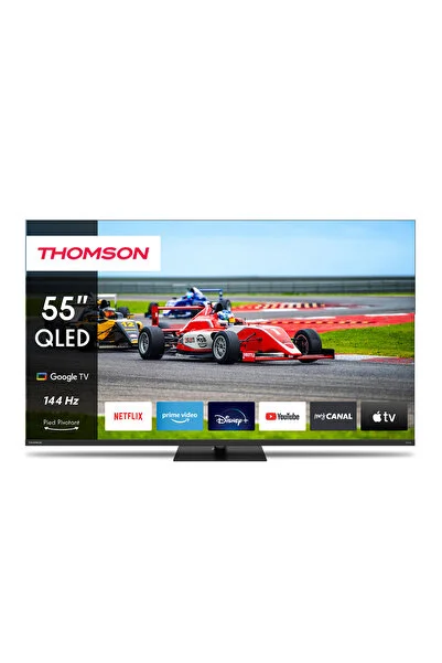 THOMSON 55QG7C14 55” 139 Ekran Uydu Alıcılı 4K Ultra HD Google Smart 144 Hz QLED Pro TV
