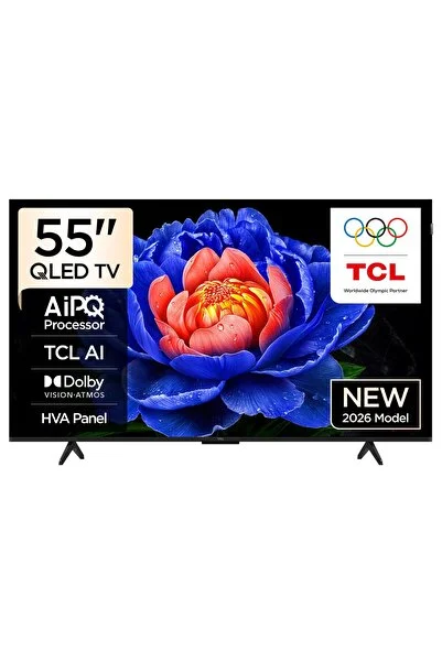 TCL 55T6D 55 İnç 4K UHD Uydu Alıcılı Google Smart QLED TV