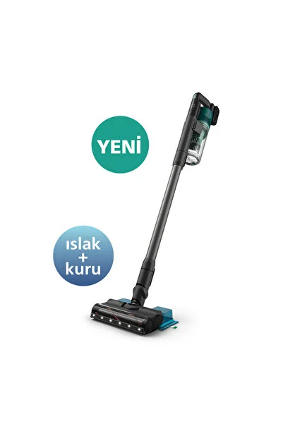 Philips 6000 Serisi Kablosuz Dikey Süpürge, PowerCyclone 11, Aqua Modül ile Kolay Mop, TriActive, XC6557/01