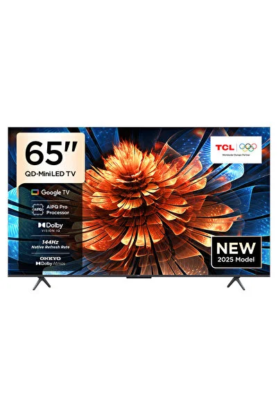 TCL 65Q6C 65" 165 Ekran Uydu Alıcılı 4K Ultra HD Smart QD Mini LED Google TV