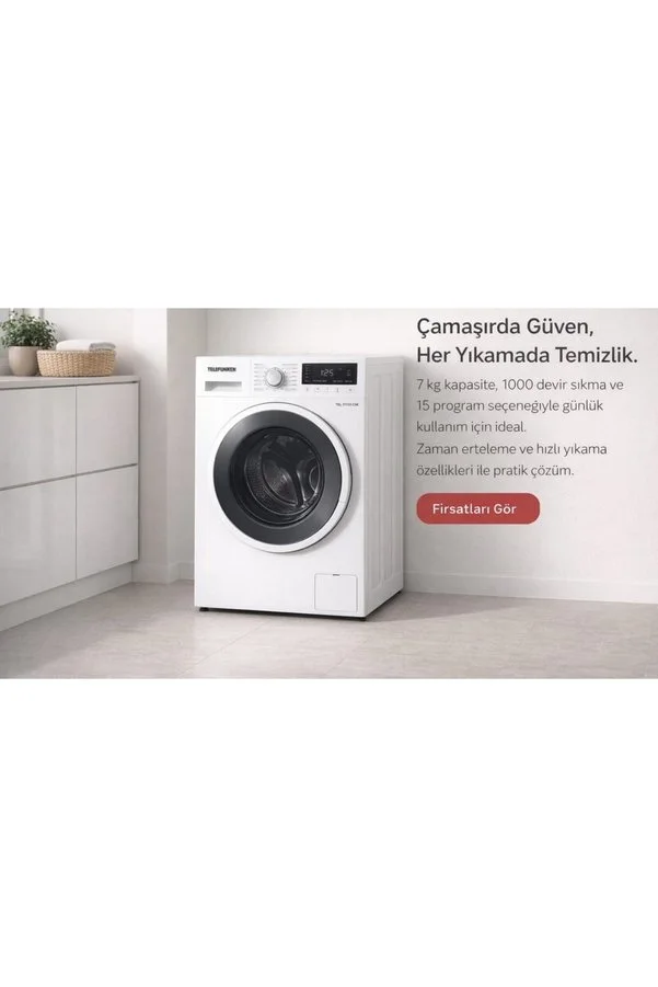 Telefunken 7 KG TEL7110CMI Çamaşır Makinesİ