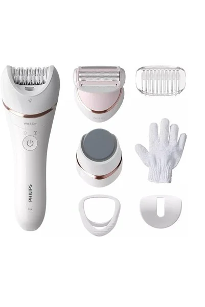 Philips 8000series Islak Kuru Beyaz Epilatör Bre730/05