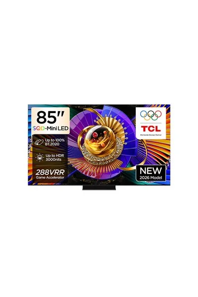 TCL 85C7L 85 inç 216 Ekran Uydu Alıcılı Smart 4K UHD SQD-Mini LED Google TV