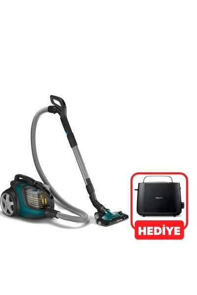 Philips 9000 Yeni Seri TriActive Başlık PowerCyclone Teknolojisi ile Premium Toz Torbasız Süpürge
