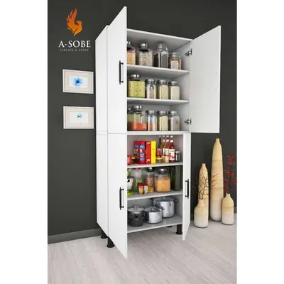 A-SOBE Seramik & Ahşap Çok Amaçlı Dolap Kiler 70 Cm