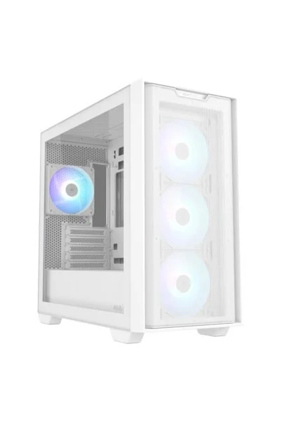 ASUS A21 Plus ARGB Temperli Cam USB 3.2 mATX Mesh Beyaz Mid Tower Gaming Kasa