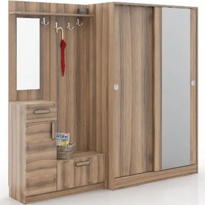 Abre Mobilya Abre VM-36300 Dore Ceviz Portmanto