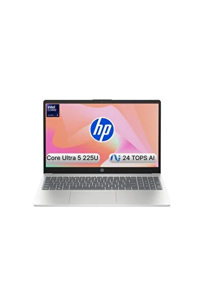 HP AI 15 Intel Core Ultra 5 225U 16GB 512GB SSD Freedos 15.6" Taşınabilir Bilgisayar D51E0EA