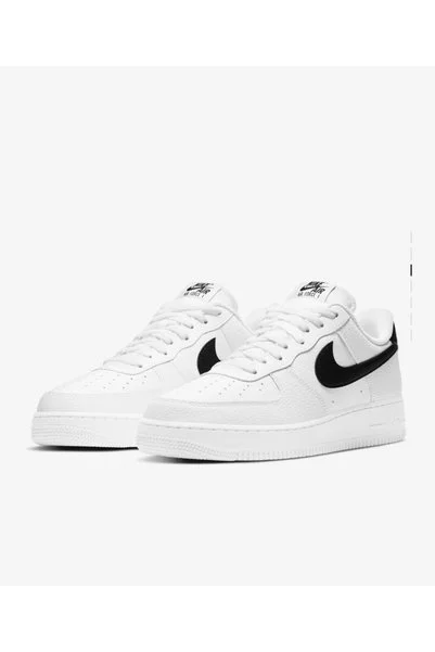 Nike Air Force 1’07 beyaz siyah ünisex Sneaker
