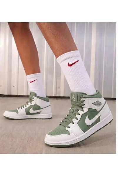 Nike Air Jordan 1 Mid Gs Unisex Spor Ayakkabısı 23-107 ( SPORTİKS ) DAR KALIPTIR ...
