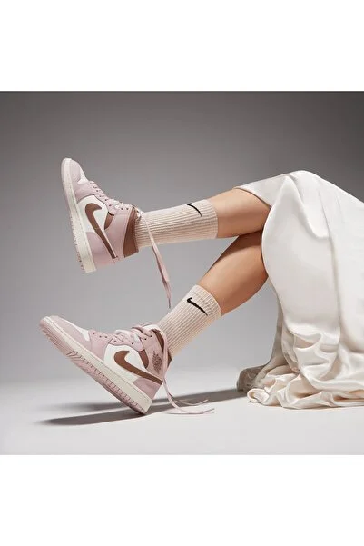 Nike Air Jordan 1 Mid 'Pink Oxford' -BQ6472-620