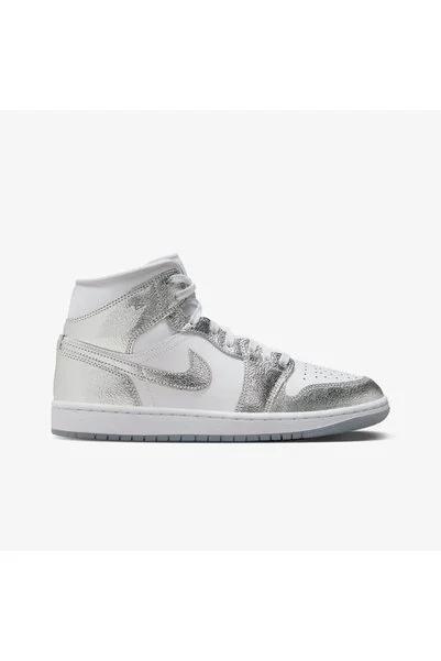 Nike Air Jordan 1 Mid SE 'Metallic Silver' (W) Juststep