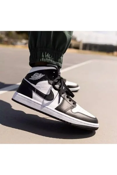 Nike Air Jordan 1 Mid Unisex Basketbol Ayakkabısı ( DAR KALIPTIR ) SPORTİKS