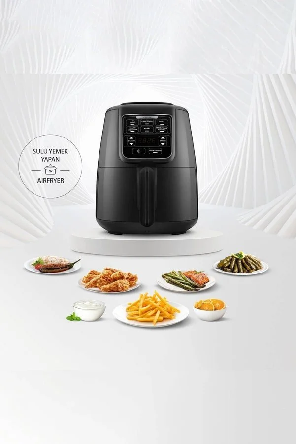 Karaca Air Pro Cook Xl 2 In 1 Airfryer Black Shine Siyah