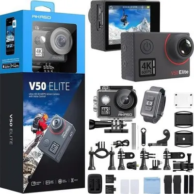 Akaso V50 Elite Aksiyon Kamera + Aksesuar Seti