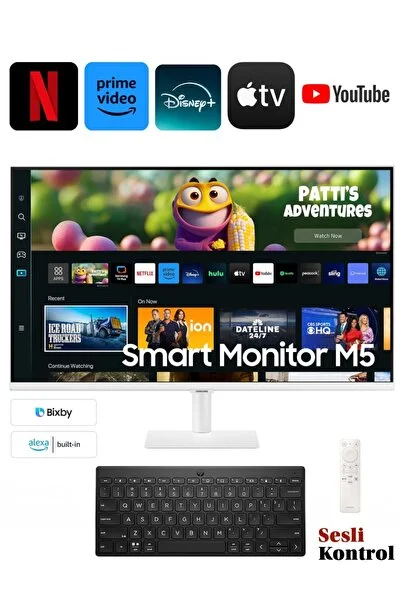 Samsung Akıllı 32" 80 Ekran Apple-android Wi-fi Kablosuz Bağlantı Görüntü Aktarım 1920x1080 Fullhd Monitörtv