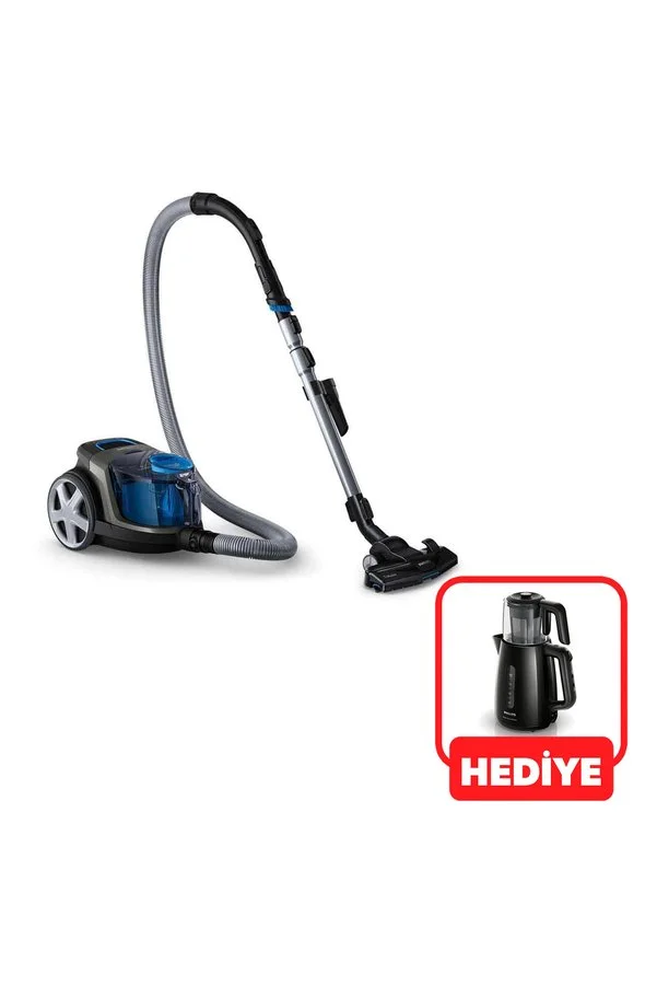 Philips Allergy H13 Filtre TriActive Başlık Torbasız Elektrikli Süpürge Philips Çay Ustası Hediye