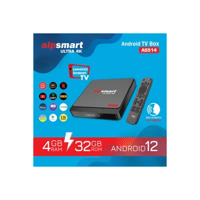 Alpsmart AS-514 32 GB 4K Android TV Box