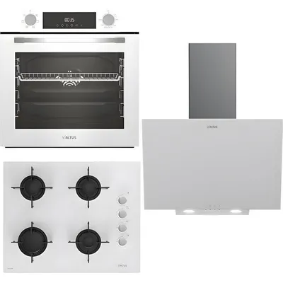 Altus ALA 322 W - 159 DW - ALA 527 W Beyaz 3'lü Ankastre Set