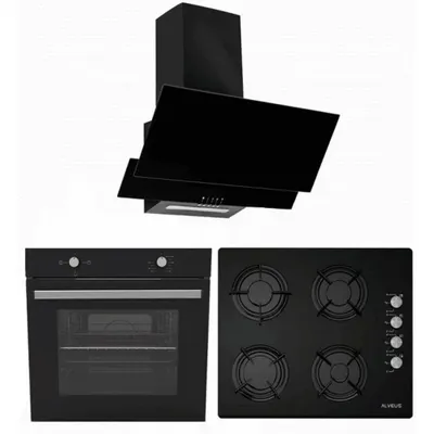 Alveus 850 Beyaz 3'lü Ankastre Set(AD07-A10-AF850)