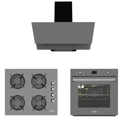 Alveus F17 - GLS640 - MFA627 3'lü Gri Ankastre Set