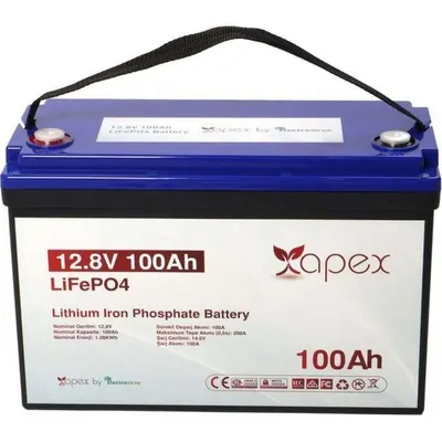 Apex 12.8V 100Ah LiFePO4 Lityum Akü
