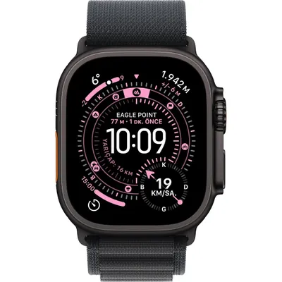 Apple Watch Ultra 3 GPS + Cellular 49 mm Siyah Titanyum Kasa Siyah Alpine Loop Kordon Akıllı Saat