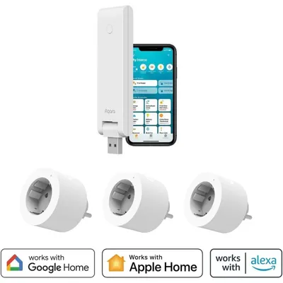 Aqara Akıllı Kontrol Hub E1 ve 3 Adet Tekli Priz