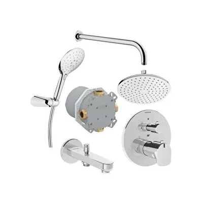 Artema A49279 Root Round Krom Ankastre Duş Seti