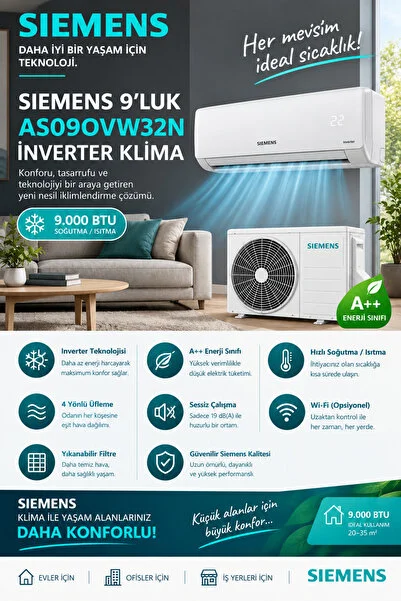 Siemens AS09OVW32N KLİMA 9