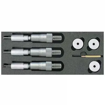 Asimeto AS-209 6-8 mm 8-10 mm ve 10-12 mm Üç Nokta Temaslı Mekanik İç Çap Mikrometre Seti