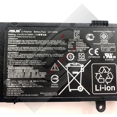 Asus C41-N550 Notebook Bataryası