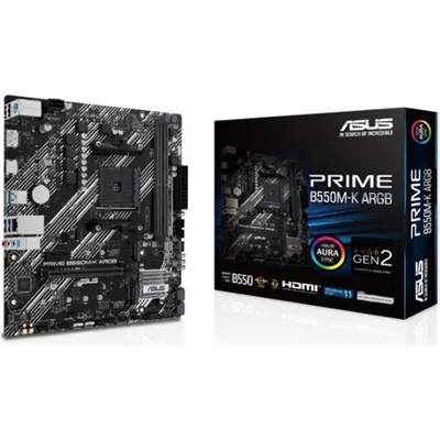 Asus Prime B550M-K ARGB AMD AM4 DDR4 Micro ATX Anakart
