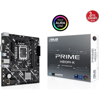 Asus Prime H810M-K Intel LGA1851 DDR5 Micro ATX Anakart