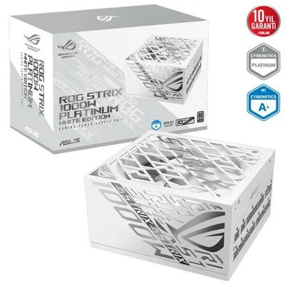 Asus ROG Strix 1000P 1000W Platinum Beyaz 80+ Gaming Power Supply